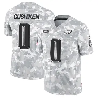 Philadelphia Eagles Men's Kapena Gushiken Limited 2024 Salute to Service Jersey - Arctic Camo