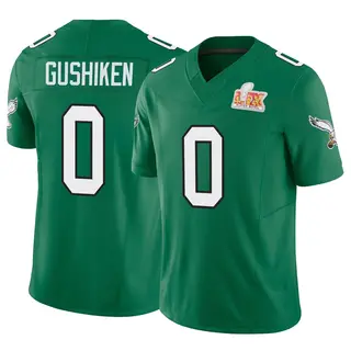 Philadelphia Eagles Men's Kapena Gushiken Limited Kelly Alternate Vapor F.U.S.E. Super Bowl LIX Jersey - Green