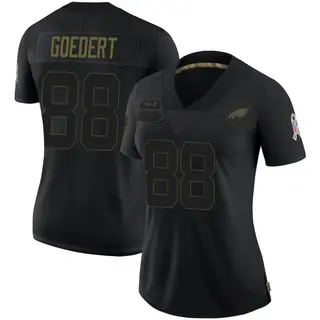 Philadelphia Eagles Women's Dallas Goedert Limited 2020 Salute To Service Jersey - Black