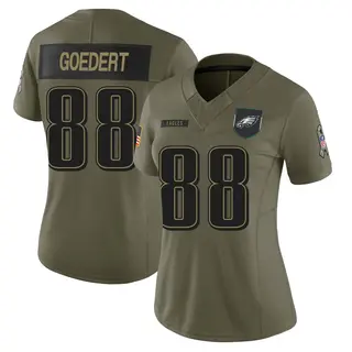 Philadelphia Eagles Women's Dallas Goedert Limited 2025 Salute to Service Jersey - Olive