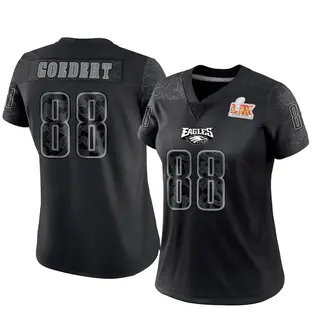 Philadelphia Eagles Women's Dallas Goedert Limited Reflective Super Bowl LIX Jersey - Black