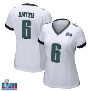 Philadelphia Eagles Women's DeVonta Smith Game Super Bowl LVII Patch Jersey - White