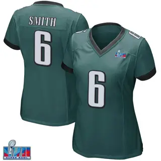 Philadelphia Eagles Women's DeVonta Smith Game Team Color Super Bowl LVII Patch Jersey - Green