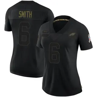 Philadelphia Eagles Women's DeVonta Smith Limited 2020 Salute To Service Jersey - Black