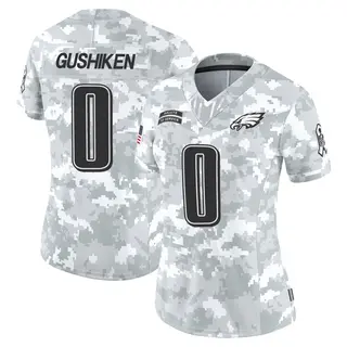Philadelphia Eagles Women's Kapena Gushiken Limited 2024 Salute to Service Jersey - Arctic Camo