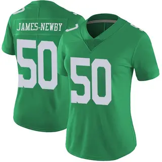 Philadelphia Eagles Women's Keyshawn James-Newby Limited Vapor Untouchable Jersey - Green