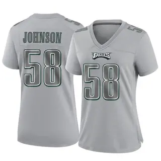 Philadelphia Eagles Women's Kyron Johnson Game Atmosphere Fashion Jersey - Gray