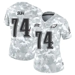 Philadelphia Eagles Women's Ndamukong Suh Limited 2024 Salute to Service Jersey - Arctic Camo
