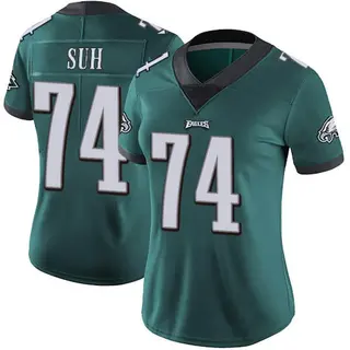 Philadelphia Eagles Women's Ndamukong Suh Limited Midnight Team Color Vapor Untouchable Jersey - Green