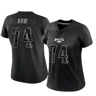 Philadelphia Eagles Women's Ndamukong Suh Limited Reflective Jersey - Black