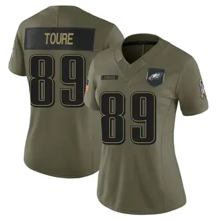 Philadelphia Eagles Women's Samori Toure Limited 2025 Salute to Service Jersey - Olive