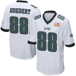 Philadelphia Eagles Youth Dallas Goedert Game Super Bowl LIX Jersey - White