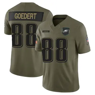 Philadelphia Eagles Youth Dallas Goedert Limited 2025 Salute to Service Jersey - Olive