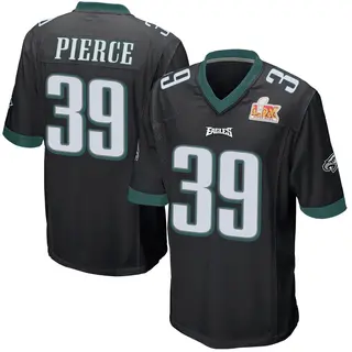Philadelphia Eagles Youth Dameon Pierce Game Alternate Super Bowl LIX Jersey - Black