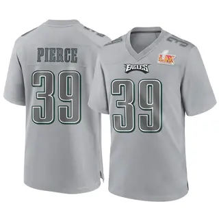 Philadelphia Eagles Youth Dameon Pierce Game Atmosphere Fashion Super Bowl LIX Jersey - Gray