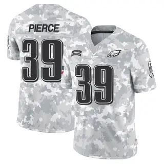 Philadelphia Eagles Youth Dameon Pierce Limited 2024 Salute to Service Jersey - Arctic Camo