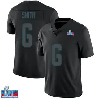 Philadelphia Eagles Youth DeVonta Smith Limited Super Bowl LVII Patch Jersey - Black Impact