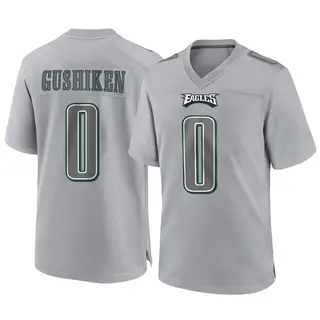 Philadelphia Eagles Youth Kapena Gushiken Game Atmosphere Fashion Jersey - Gray