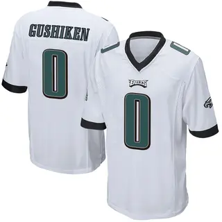 Philadelphia Eagles Youth Kapena Gushiken Game Jersey - White