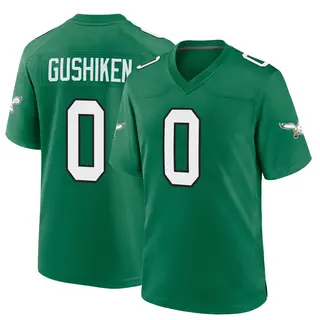 Philadelphia Eagles Youth Kapena Gushiken Game Kelly Alternate Jersey - Green