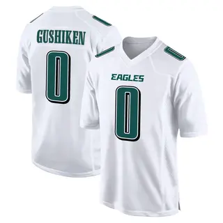 Philadelphia Eagles Youth Kapena Gushiken Game Tundra Fashion Jersey - White