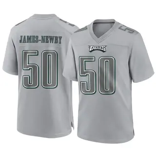 Philadelphia Eagles Youth Keyshawn James-Newby Game Atmosphere Fashion Jersey - Gray