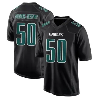 Philadelphia Eagles Youth Keyshawn James-Newby Game Carbon Fashion Jersey - Black