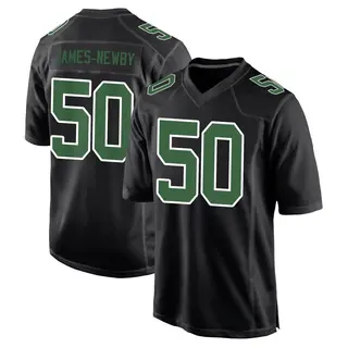 Philadelphia Eagles Youth Keyshawn James-Newby Game Carbon Green Fashion Jersey - Black/Kelly
