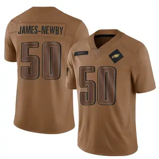 Philadelphia Eagles Youth Keyshawn James-Newby Limited 2023 Salute To Service Jersey - Brown