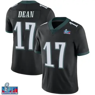 Philadelphia Eagles Youth Nakobe Dean Limited Alternate Vapor Untouchable Super Bowl LVII Patch Jersey - Black