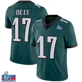Philadelphia Eagles Youth Nakobe Dean Limited Midnight Team Color Vapor Untouchable Super Bowl LVII Patch Jersey - Green