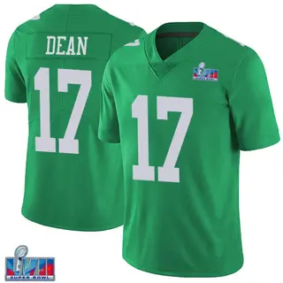 Philadelphia Eagles Youth Nakobe Dean Limited Vapor Untouchable Super Bowl LVII Patch Jersey - Green