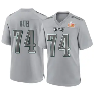 Philadelphia Eagles Youth Ndamukong Suh Game Atmosphere Fashion Super Bowl LIX Jersey - Gray