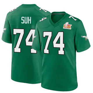 Philadelphia Eagles Youth Ndamukong Suh Game Kelly Alternate Super Bowl LIX Jersey - Green
