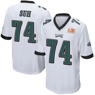 Philadelphia Eagles Youth Ndamukong Suh Game Super Bowl LIX Jersey - White