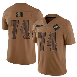 Philadelphia Eagles Youth Ndamukong Suh Limited 2023 Salute To Service Jersey - Brown