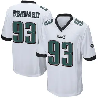 Philadelphia Eagles Youth Uar Bernard Game Jersey - White