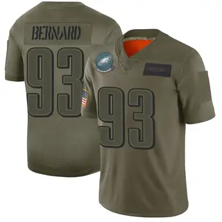 Philadelphia Eagles Youth Uar Bernard Limited 2019 Salute to Service Jersey - Camo
