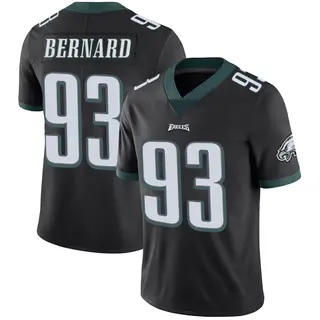 Philadelphia Eagles Youth Uar Bernard Limited Alternate Vapor Untouchable Jersey - Black