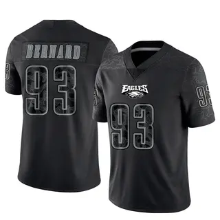 Philadelphia Eagles Youth Uar Bernard Limited Reflective Jersey - Black