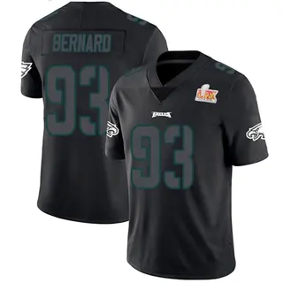 Philadelphia Eagles Youth Uar Bernard Limited Super Bowl LIX Jersey - Black Impact