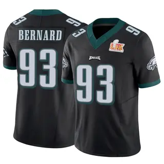 Philadelphia Eagles Youth Uar Bernard Limited Vapor F.U.S.E. Super Bowl LIX Jersey - Black